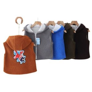 CHALECO NIÑO con cierre  peluche